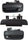 Front Exterior Door Handle Kit Compatible with 1995-2004 Toyota Tacoma Textured Black Driver and Passenger Side