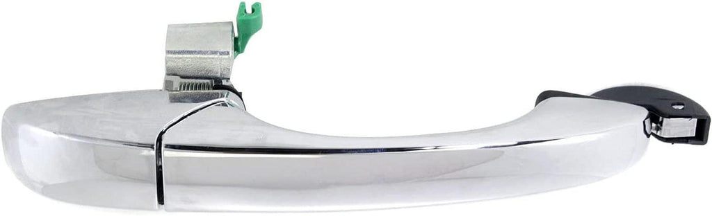 Front Exterior Door Handle Compatible with 2008-2019 Dodge Grand Caravan and 2008-2016 Chrysler Town & Country All Chrome (=REAR RH), Set of 2, Driver and Passenger Side