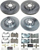 K8527-26 Front and Rear Z26 Street Warrior Brake Pad and Rotor Kit