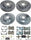 K8527-26 Front and Rear Z26 Street Warrior Brake Pad and Rotor Kit