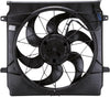 621140 Jeep Liberty Replacement Radiator/Condenser Cooling Fan Assembly(3 Pin) , Black