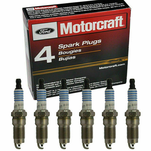 6 MOTORCRAFT Spark Plugs SP412X AGSF24N OEM for FORD Mustang V6 4.0L 2006-2010