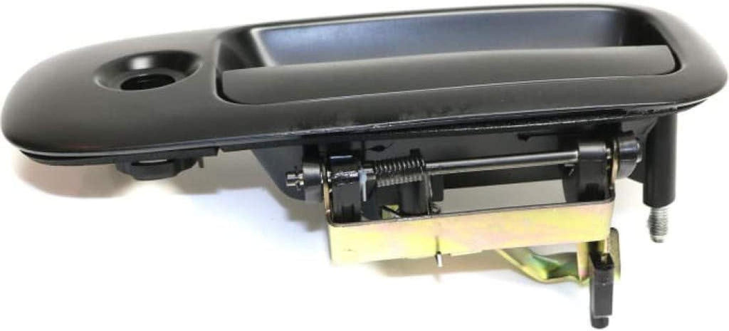 for GMC Savana 3500 Exterior Door Handle Front, Driver Side Smooth Black (2010-2017) | with Key Hole| Trim:All Submodels