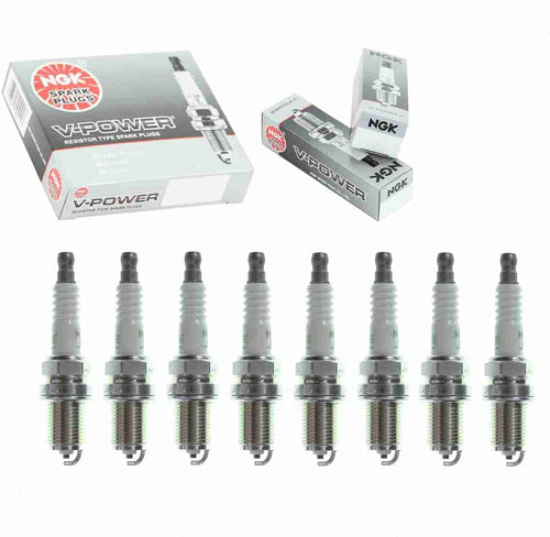 8 Pc NGK V-Power Spark Plugs Compatible with Mercedes-Benz S420 4.2L V8 1994-1999