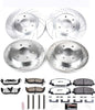 K5822-36 Front and Rear Z36 Truck & Tow Brake Kit, Carbon Fiber Ceramic Brake Pads and Drilled/Slotted Brake Rotors