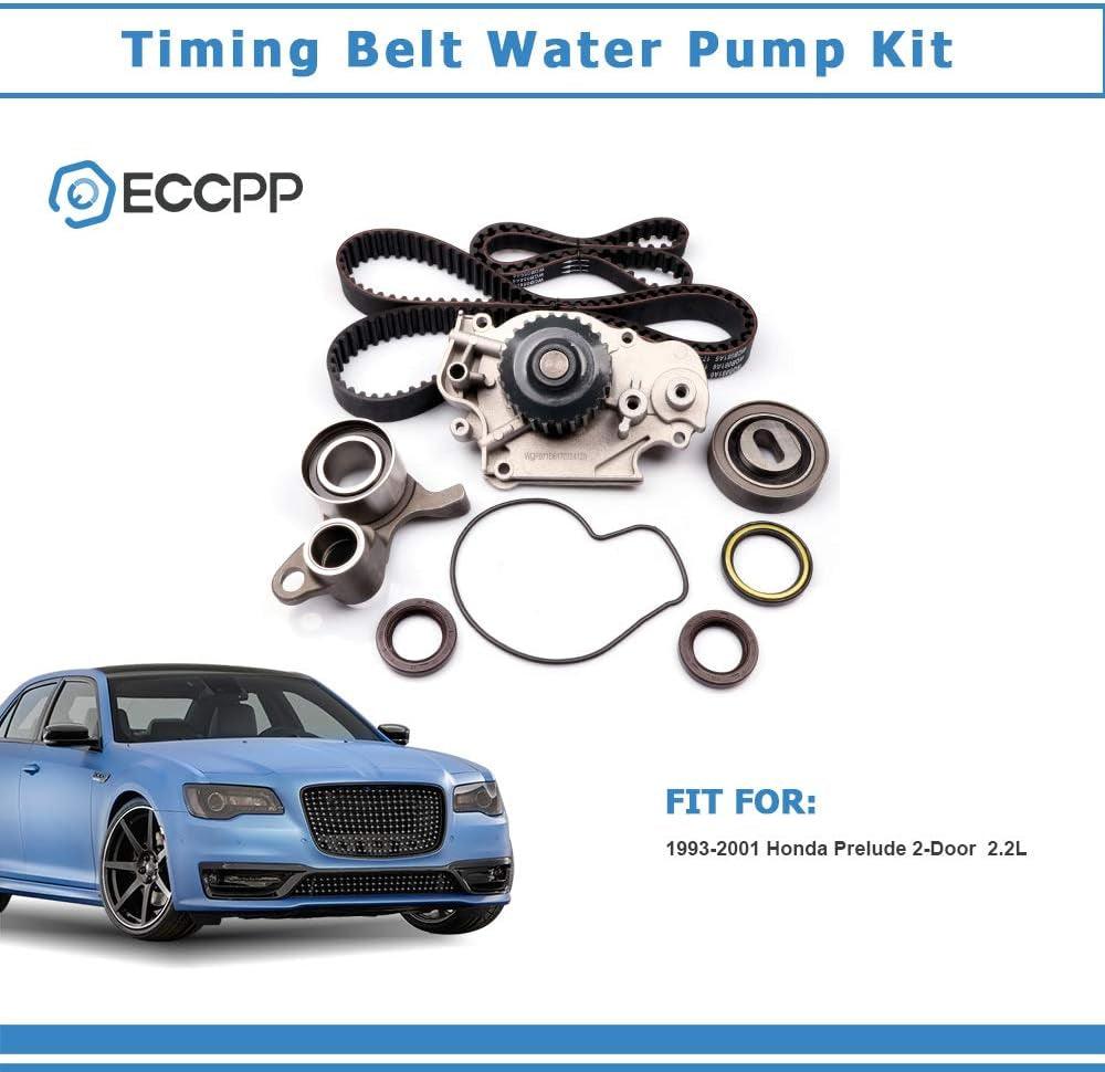 Engine Timing Belt Kit, Automotive Replacement Timing Parts Set with Water Pump for 1993-2001 for Honda Prelude 2.2L L4 DOHC