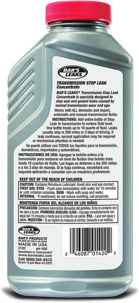 Bar'S Leaks 1420 Transmission Stop Leak - 11 Oz. , Grey