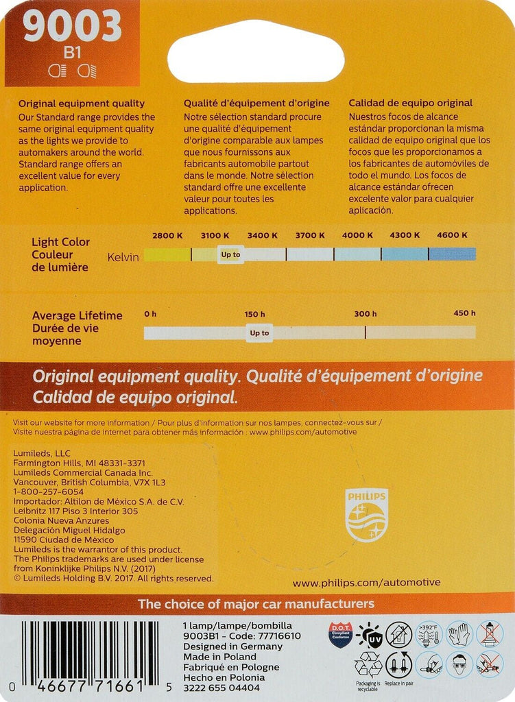 Fog Light Bulb for Accent, Rio, Tundra, Dorsoduro 900, Aveo, Beat+More 9003B1