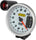 5” Tachometer | White Face with Silver Bezel | 0-10,000 RPM Range | Super-Bright LED Shift Light | One-Touch Peak RPM Recall | Mounting Bracket Included