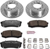 Power Stop K2405-36 Rear Z36 Truck & Tow Brake Kit, Carbon Fiber Ceramic Brake Pads and Drilled/Slotted Brake Rotors