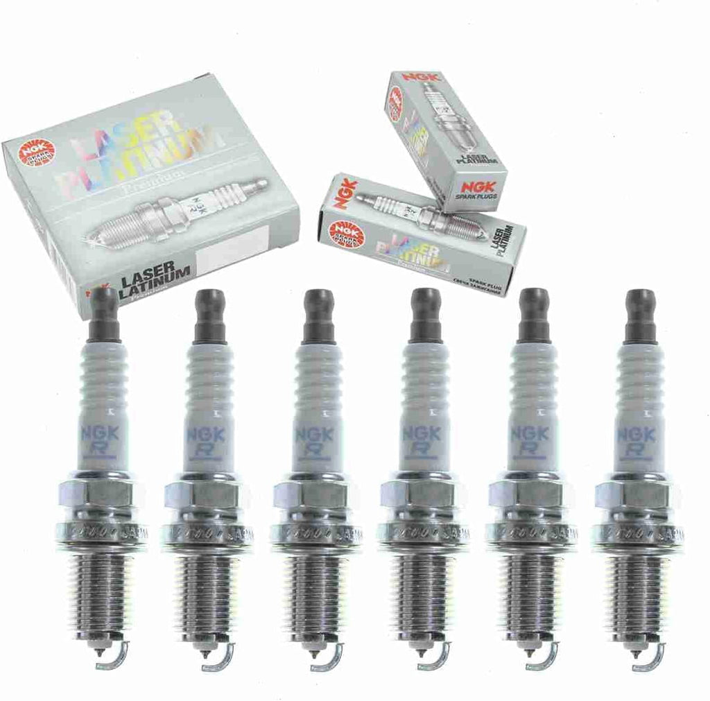 6 Pc NGK Laser Platinum Spark Plugs Compatible with Nissan Frontier 3.3L V6 1999-2000