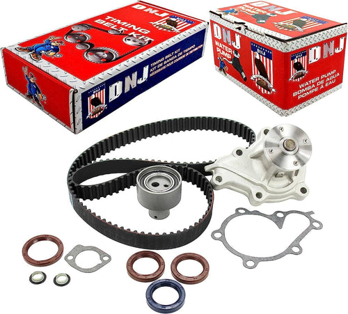 DNJ TBK634AWP Timing Belt Kit with Water Pump for 1994-1998 / Mercury, Nissan/Maxima, Quest, Villager / 3.0L / SOHC / V6 / 12V / 181Cid, 182Cid / VG30E / VIN 1, VIN W
