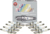 NGK Set of 8 Laser Platinum Spark Plugs for Gransport Quattroporte F430 Spyder