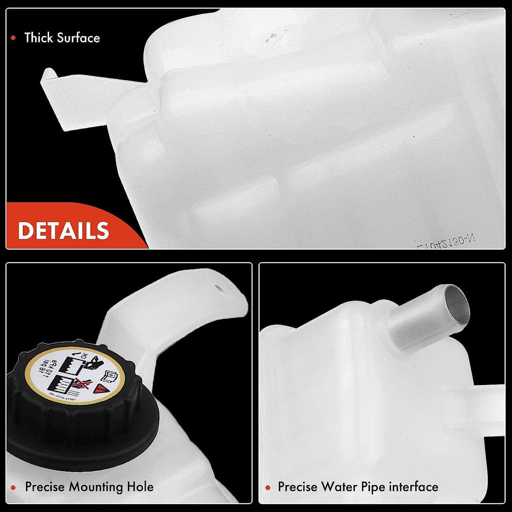 A-Premium Engine Coolant Overflow Recovery Reservoir Tank [With Cap & Tubing] Compatible with Ford Expedition 1997-2002, F-150 F-250 Lobo 1997-2003, Blackwood 2002 2003, [4.2L 4.6L 5.4L]
