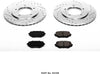 K5109 Front Z23 Carbon Fiber Brake Pads with Drilled & Slotted Brake Rotors Kit