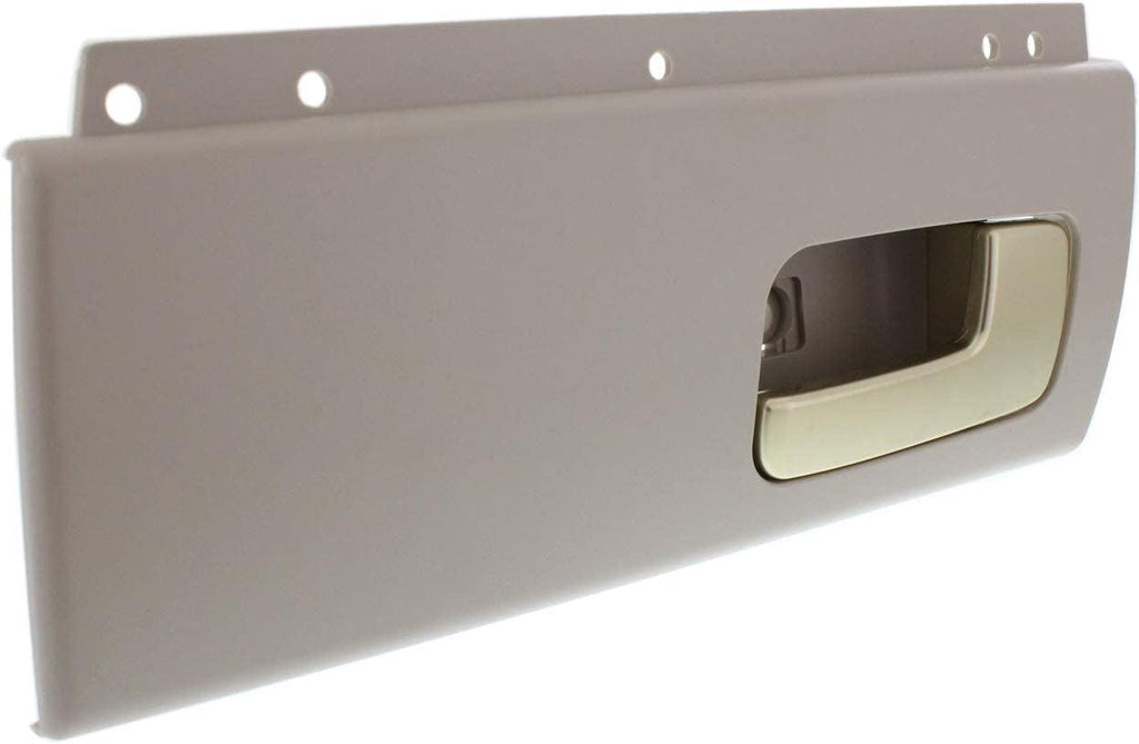Interior Door Handle Compatible with 2003-2011 Lincoln Town Car Rear, Driver Side Black Bezel with Chrome/Gold Lever