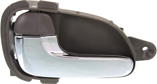 Interior Door Handle Compatible with Mercury Villager/Quest 99-02 Front LH inside Brown W/Woodgrain Trim Plastic