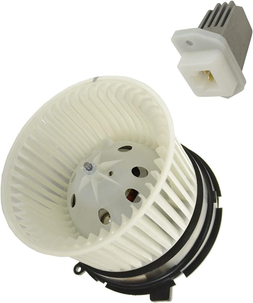 A/C AC Heater Blower Motor W/Fan Cage & Resistor Kit Compatible with Nissan Rogue Sentra