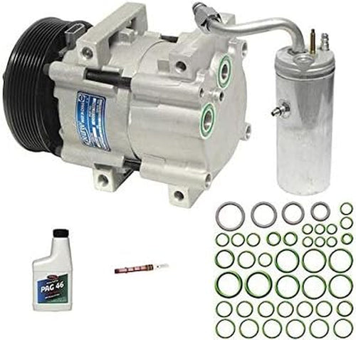 A/C Compressor Kit - Compatible with 1999-2003 Ford F-250 Super Duty 7.3L V8 VIN F Mechanical Turbo Diesel (With Fixed Orifice)