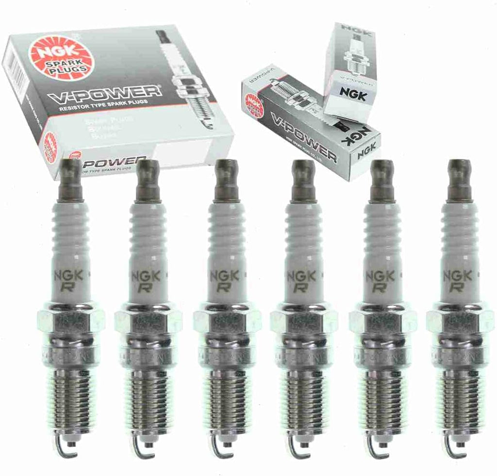 6 Pc NGK V-Power Spark Plugs Compatible with Mercury Sable 3.0L V6 1996-2005