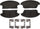 14D1467CH Advantage Ceramic Front Disc Brake Pad Set