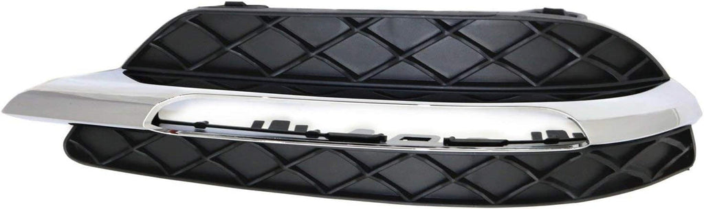 Front Fog Lamp Molding Compatible with 2012-2014 Mercedes Benz C300, Mercedes Benz C250 Set of 2 Passenger and Driver Side Primed Sedan