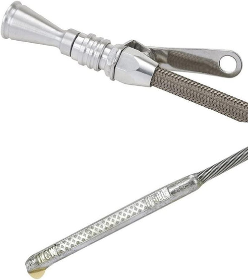 1220004 Anchor-Tight Brite Flexible Engine Dipstick with Lock for Chevy Small Block Transmission