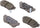 Silver 14D813CH Ceramic Rear Disc Brake Pad Set