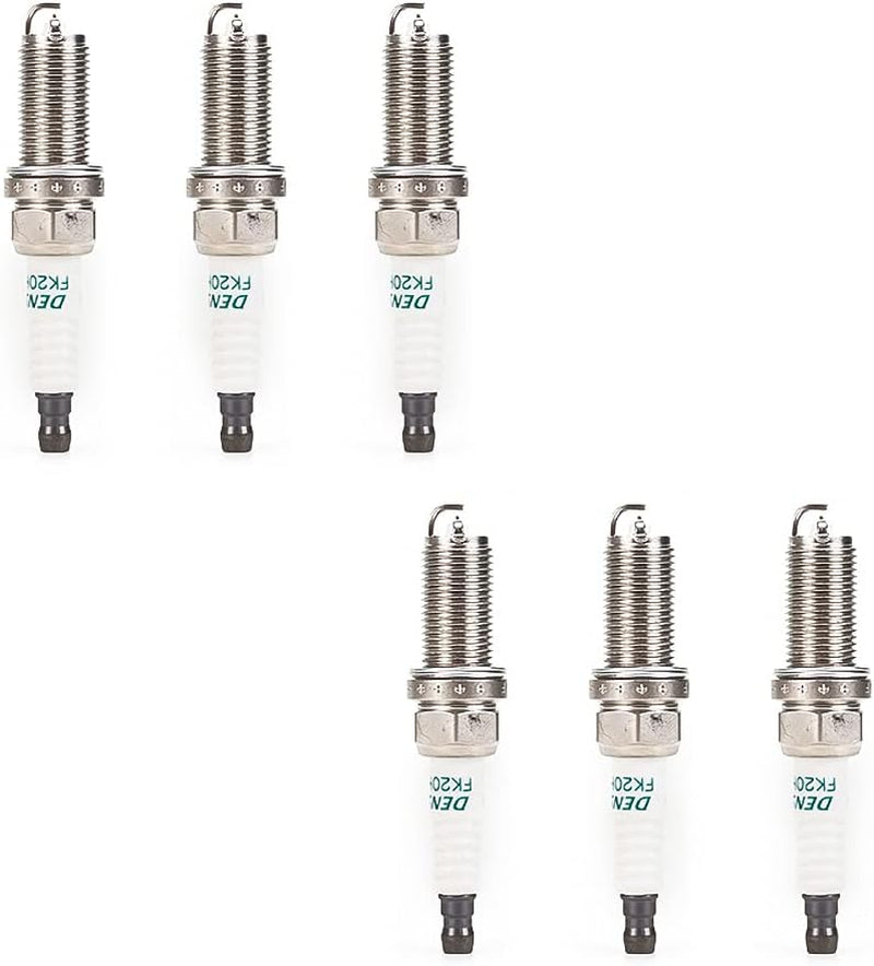 6-Pcs Compatibile with Lexus/Toyota Spark Plugs 90919-01249 for Denso FK20HBR11 3473 IS GS LS