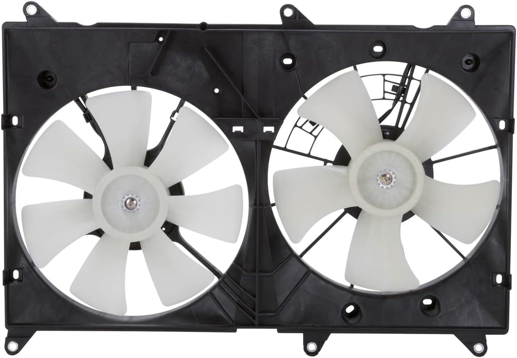 620810 Cooling Fan Assembly Compatible with 2001-2007 Toyota Highlander, Black & White