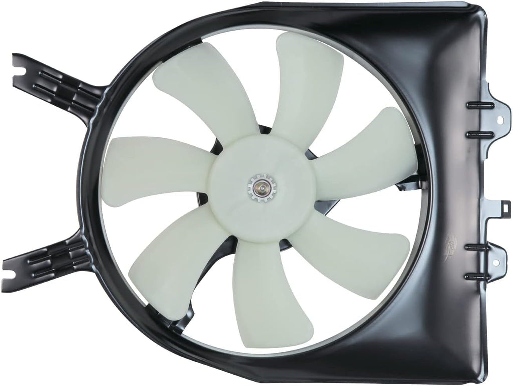 610850 Condenser Cooling Fan Assembly Compatible with 2005-2010 Honda Odyssey, Black