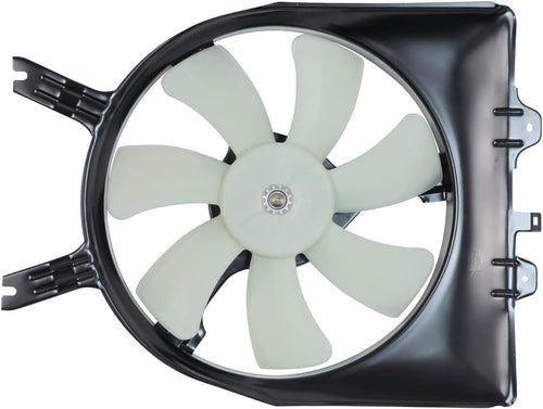610850 Condenser Cooling Fan Assembly Compatible with 2005-2010 Honda Odyssey, Black