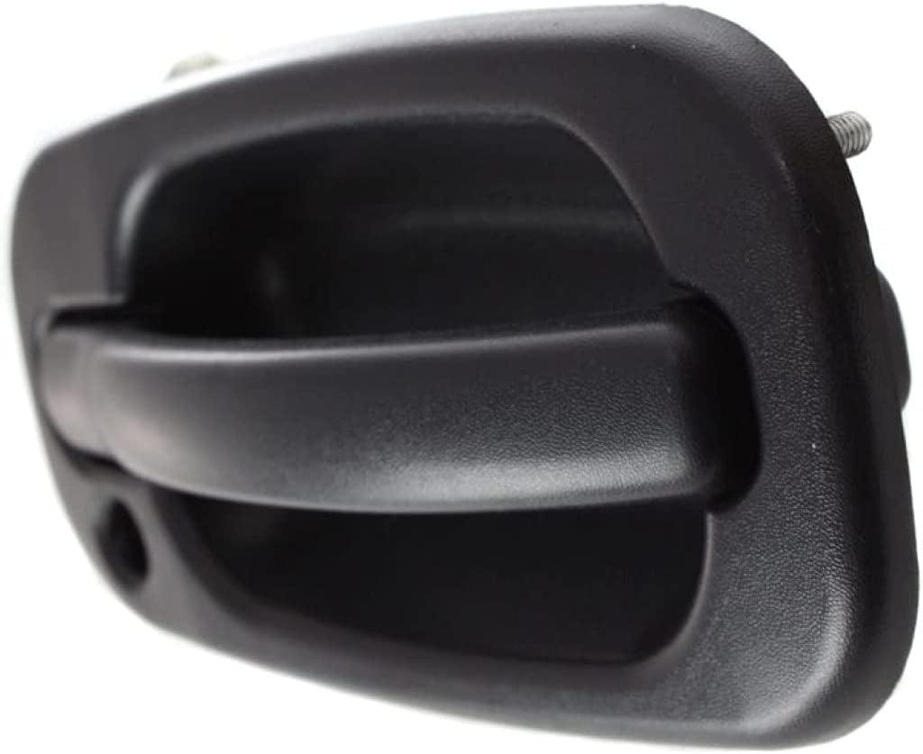 for Chevy Silverado 3500 Exterior Door Handle Front Passenger Side Textured Black 2001-2006 | with Key Hole | Trim: Base/Ls/Lt | GM1311129 | 15034986