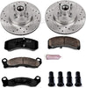 K1279 Front Z23 Carbon Fiber Brake Pads with Drilled & Slotted Brake Rotors Kit