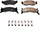 17-521, Z17 Front Ceramic Brake Pads with Hardware