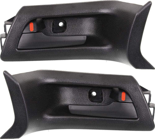 Interior Door Handle Set Compatible with 2011-2013 Chevrolet Caprice, Fits 2008-2009 Pontiac G8 Front, Driver and Passenger Side Black