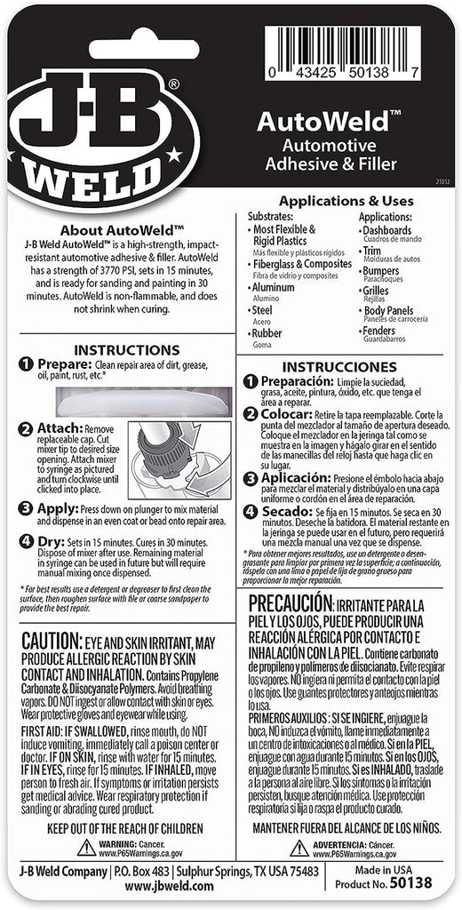 J-B Weld Autoweld, 25Ml, Tan