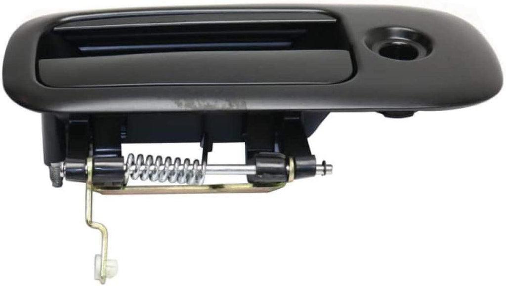 For Chevy Express 1500 Exterior Door Handle Rear Passenger Side - Side Sliding Door Smooth Black 2010-2014 | with Key Hole| Trim: Base/Ls/Lt