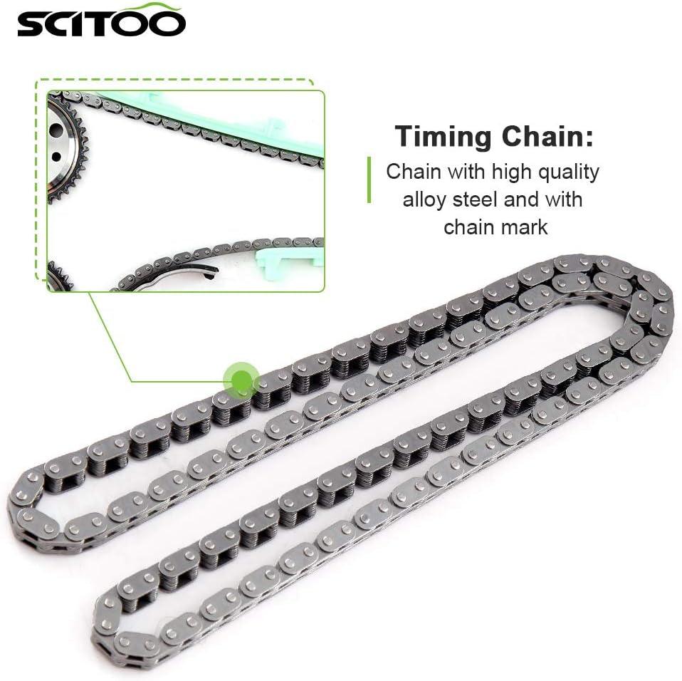 TK10249 Engine Timing Chain Kit Sets Replaces for Chevrolet for Pontiac for Oldsmobile for Buick Cavalier Sunfire Alero Grand Am Malibu Skylark Achieva 2.4L