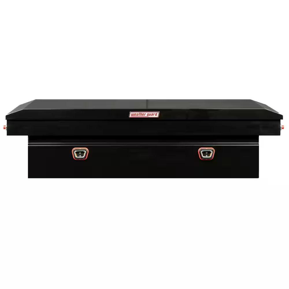 72 In. Gloss Black Steel Full Size Crossbed Truck Tool Box