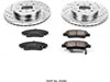 K5382 Front Z23 Carbon Fiber Brake Pads with Drilled & Slotted Brake Rotors Kit