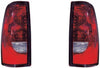 For Chevy Silverado 1500/2500 Series/3500 Single R/Wheel Tail Light 2004-2006 Driver and Passenger Side Pair Fleetside Dark Trim CAPA Certified | GM2800174 | GM2801174 | 15844157 | 15844156