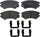 Advantage 14D1404CH Ceramic Front Disc Brake Pad Set with Hardware