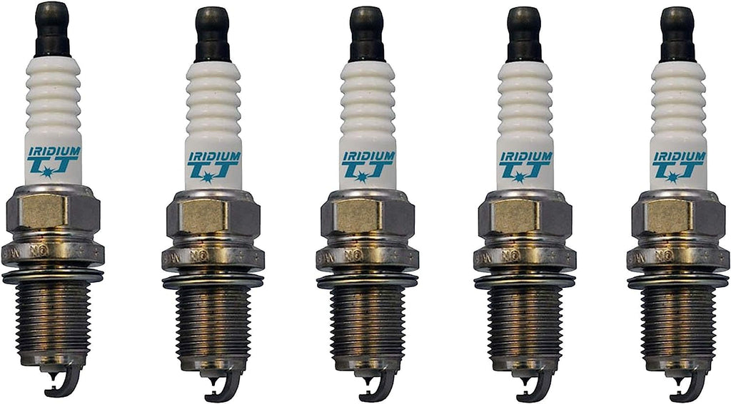 Denso Set 5 Iridium TT Spark Plugs Gap 0.040 for Audi Volvo 2.2 2.3 2.4 2.5 L5