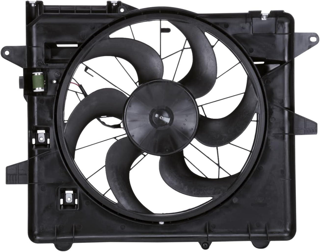 621070 Cooling Fan Assembly Compatible with 2005-2014 Ford Mustang , Black