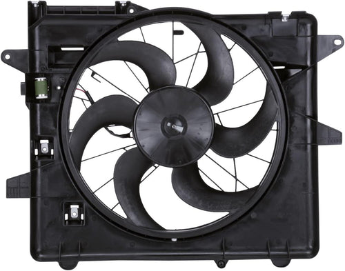 621070 Cooling Fan Assembly Compatible with 2005-2014 Ford Mustang , Black