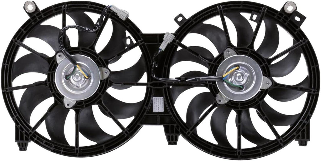 622150 Cooling Fan Assembly Compatible with 2009-2014 Nissan Maxima, Black