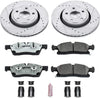 K5954-26 Front Z26 Carbon Fiber Brake Pads with Drilled & Slotted Brake Rotors Kit