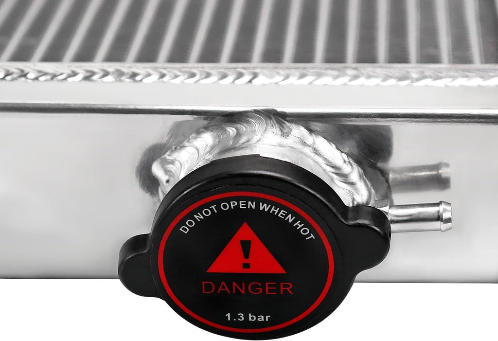 3 Core/Row Light Aluminum Performance Cooling Race Radiator Compatible with Jeep Wrangler Tj/Yj 1987-2006