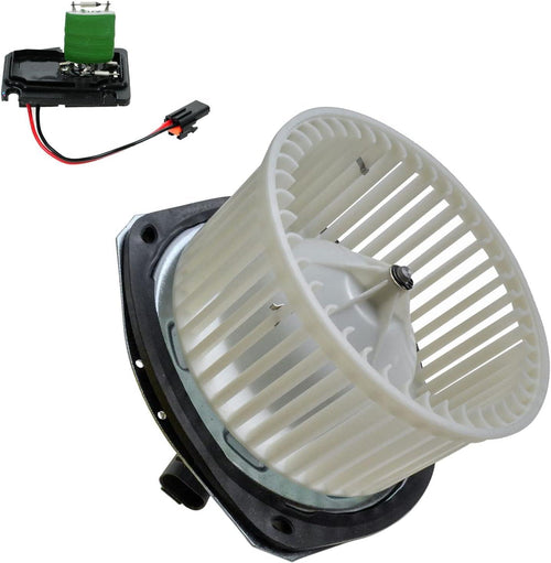 A/C Heater Blower Motor W/Fan Cage & Resistor Kit Compatible with Buick Chevy Olds Pontiac